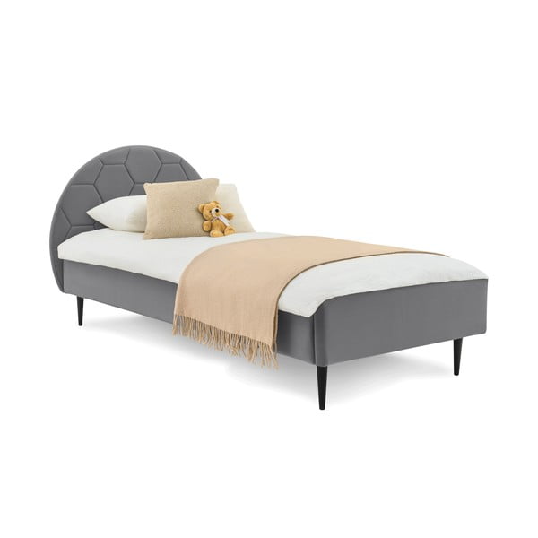 Letto grigio per bambini con contenitore 120x200 cm Mercury - Scandic-image-2