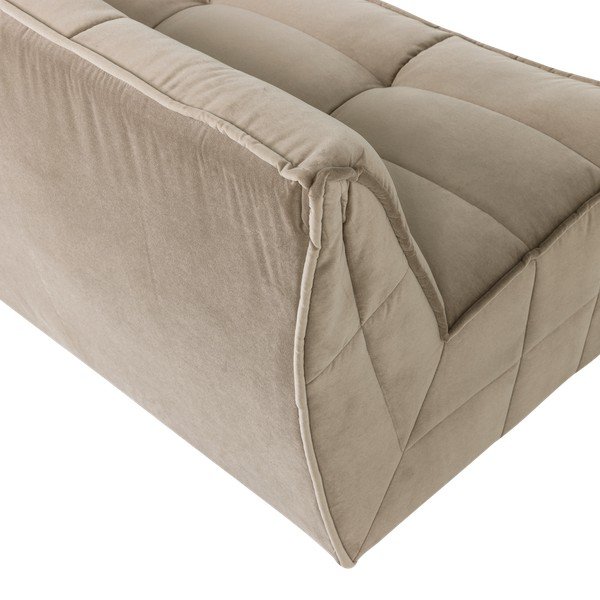 Divano beige con rivestimento in velluto 204 cm Cluster – vtwonen-image-4