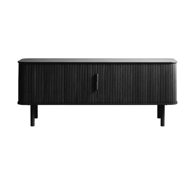 Tavolo TV nero in rovere 56x160 cm Cavo - Unique Furniture