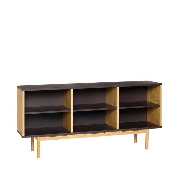 Credenza marrone con effetto rovere 140x65x35 cm Dual – Hübsch