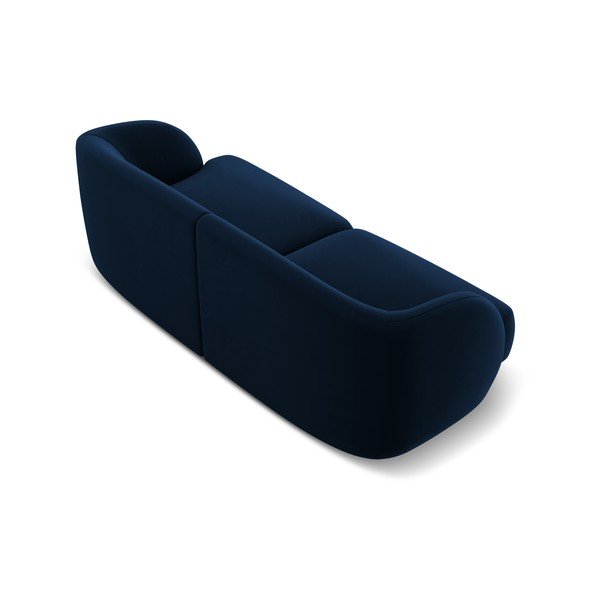 Divano in velluto blu 184 cm Miley - Micadoni Home-image-3