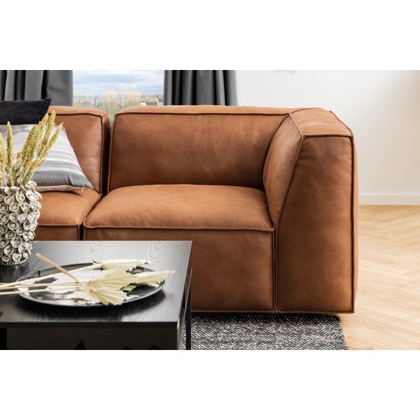 Tavolino da salotto nero con piano effetto frassino 80x80 cm Willford – Actona-image-2