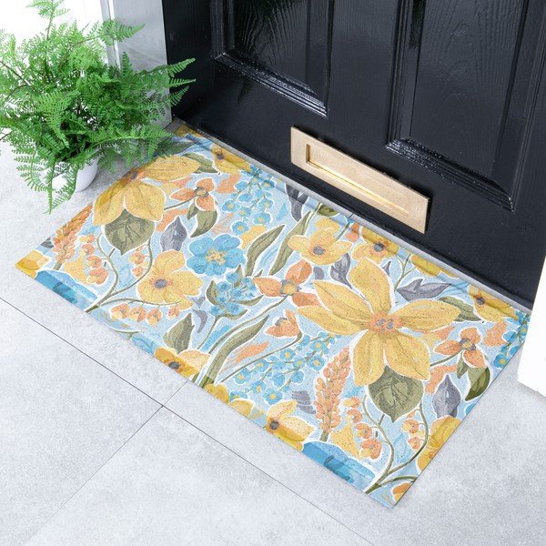 Zerbino in PVC 40x70 cm Flowers – Artsy Doormats-image-1