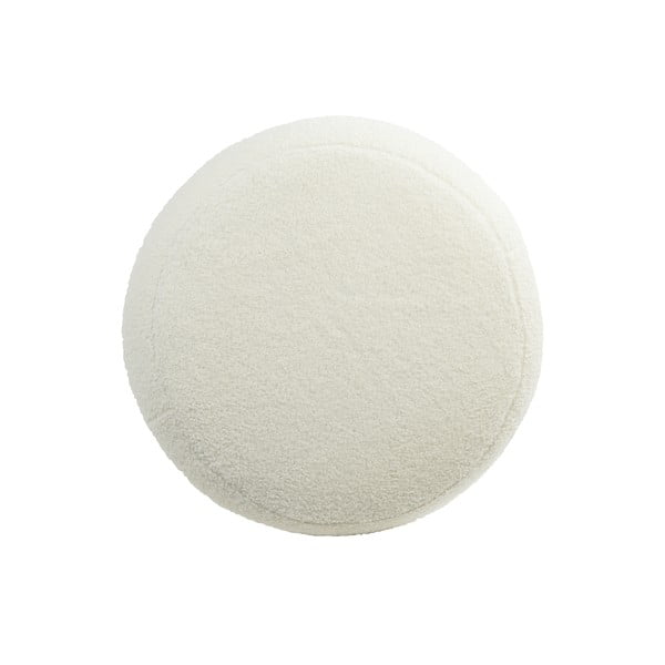 Sgabello in tessuto bouclé bianco Kimi - Light & Living-image-2