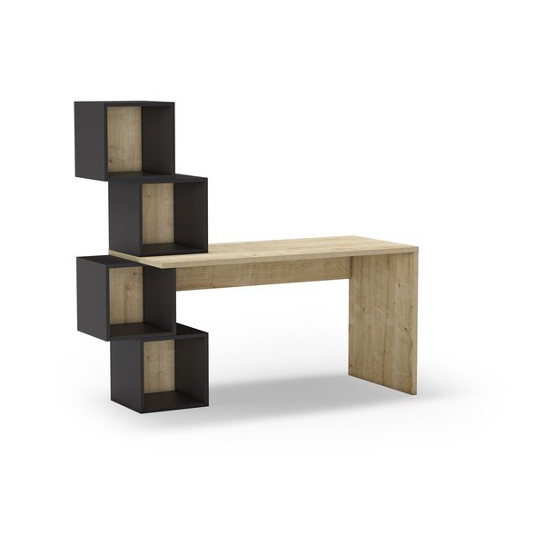 Scrivania in rovere 60x154 cm Cubik - Marckeric-image-2