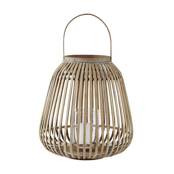 Bambusová lucerna Villa Collection, výška 40 cm