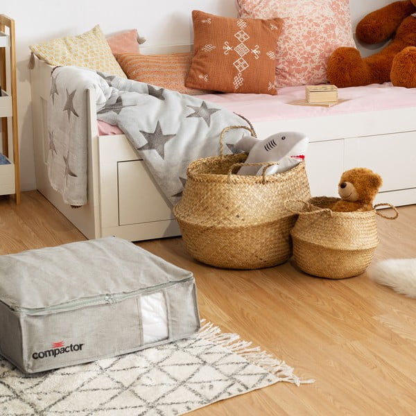 Cesto portaoggetti in seagrass chiaro , ⌀ 36 cm - Compactor-image-1