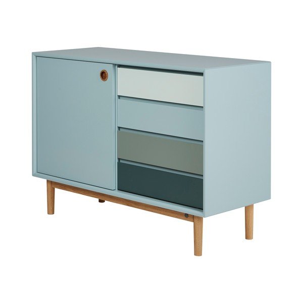 Cassettiera bassa color menta 114x80 cm Color Box - Tom Tailor-image-2