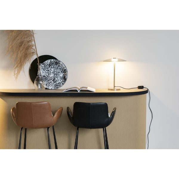 Lampada da tavolo LED grigia/dorata con paralume in vetro con intensità regolabile (altezza totale 42 cm) Float – Zuiver-image-1