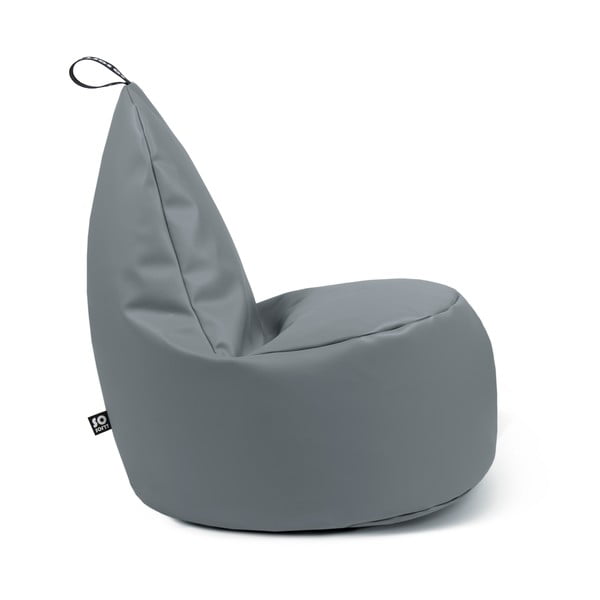 Puof a sacco arancione con rivestimento in finta pelle Lull XL – So Soft?-image-2