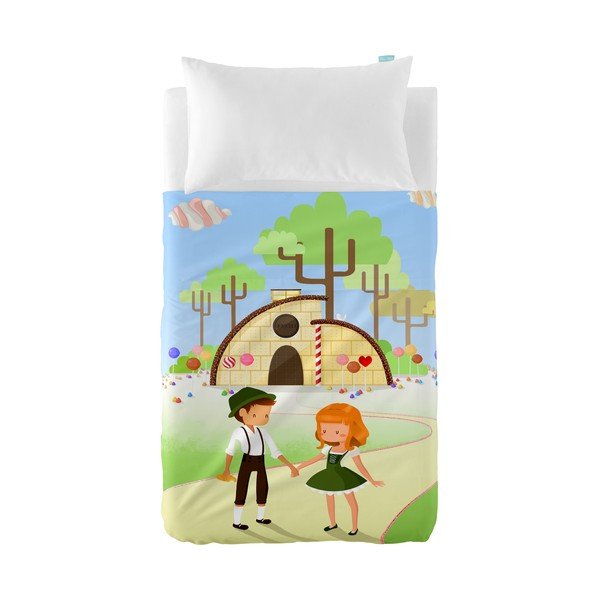 Dětský povlak na polštář a přehoz Mr. Fox Candy House, 100 x 130 cm