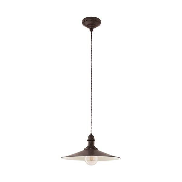 Lampadario in marrone scuro con paralume in metallo ø 36 cm STOCKBURY – EGLO