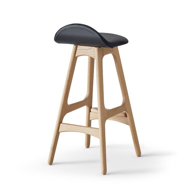 sgabello girevole in pelle 79 cm Buck - Hammel Furniture-image-2