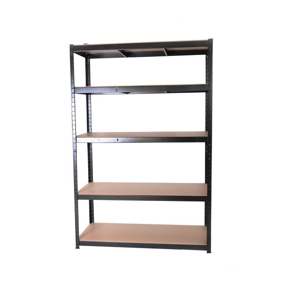 Scaffale in metallo nero 120x180 cm - Rojaplast-image-1