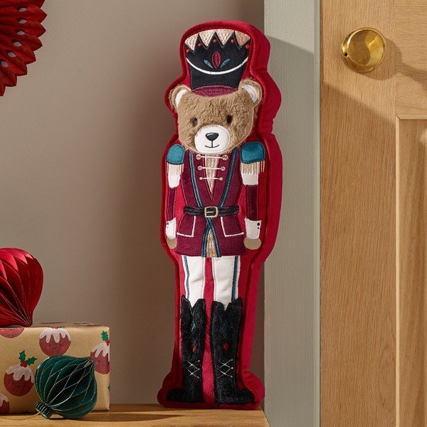 Cuscino decorativo a tema natalizio 20x30 cm Christmas Nutcracker Bear – Catherine Lansfield-image-1