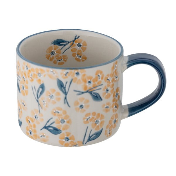 Tazza blu/beige in gres 400 ml Myah – Bloomingville-image-2