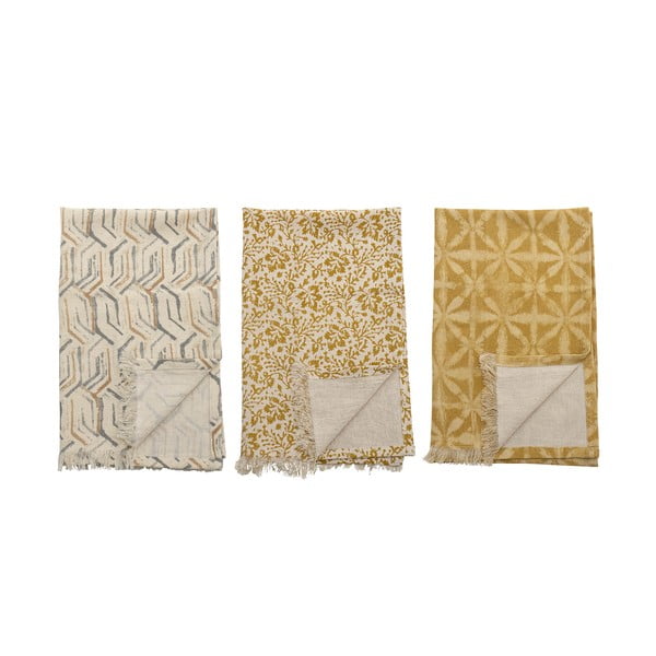 Asciugamani in cotone in set da 3 45x70 cm Bejan - Bloomingville