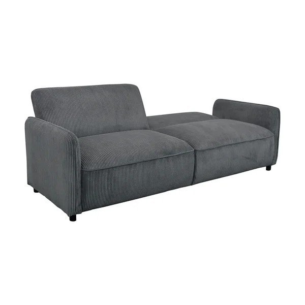 Divano color antracite reclinabile/allungabile con rivestimento in velluto a coste 209 cm Alicia – Støraa-image-4