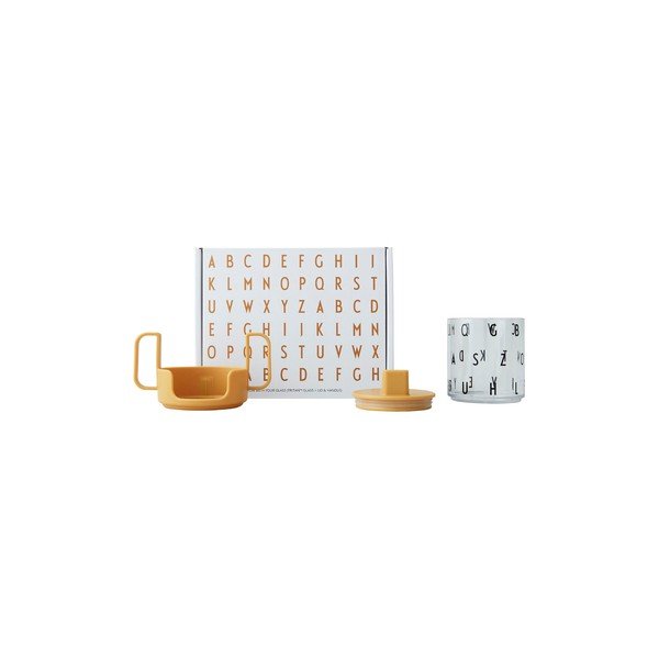 Tazza per bambini giallo senape Cresci con la tua tazza Grow with Your Cup - Design Letters-image-2