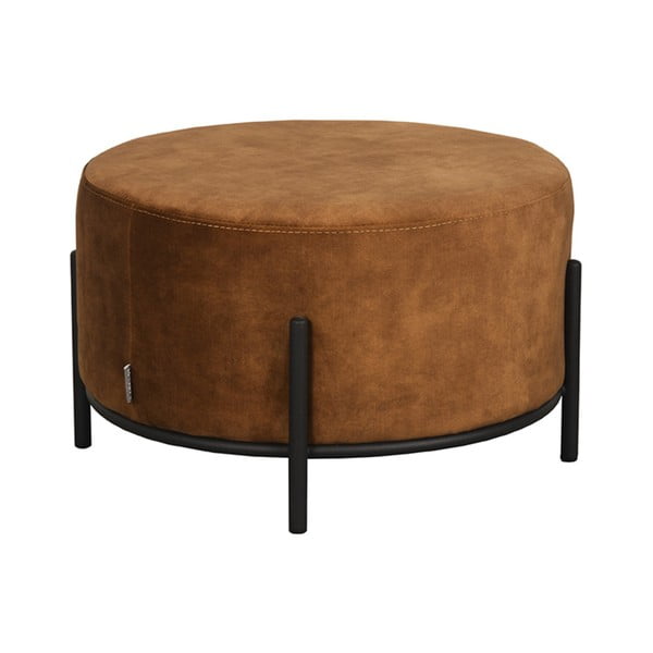 Sgabello in velluto marrone Troy - LABEL51-image-2