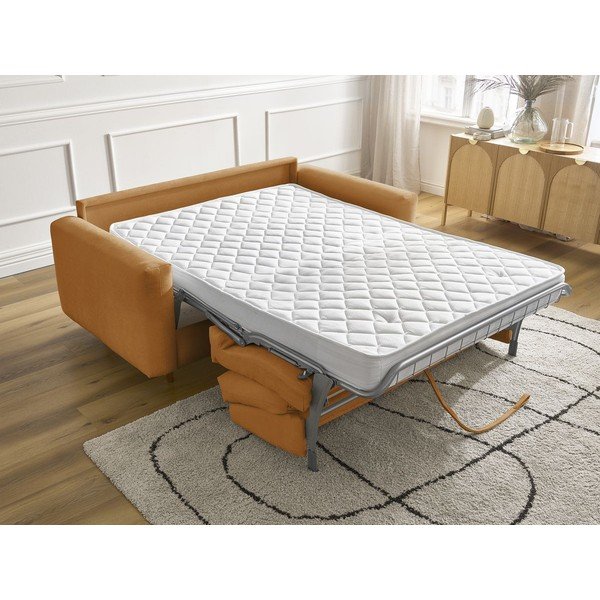 Divano color senape per il riposo quotidiano/allungabile 220 cm Cocoone – Bobochic Paris-image-1
