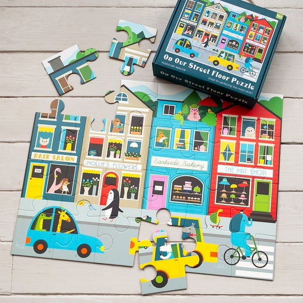 Puzzle (numero di parti 24) On Our Street – Rex London-image-1