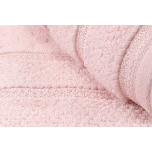 Set di 2 asciugamani in cotone rosa , 50 x 90 cm Arella - Foutastic-image-1