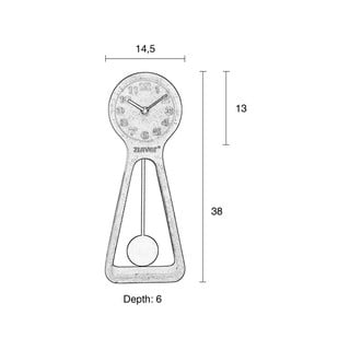Orologio da tavolo in cemento grigio a pendolo - Zuiver