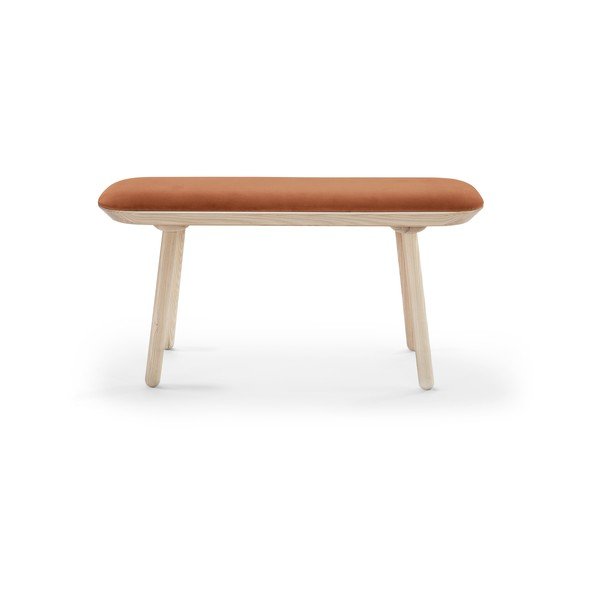 Panchina in velluto arancione , 100 cm Naïve - EMKO-image-2