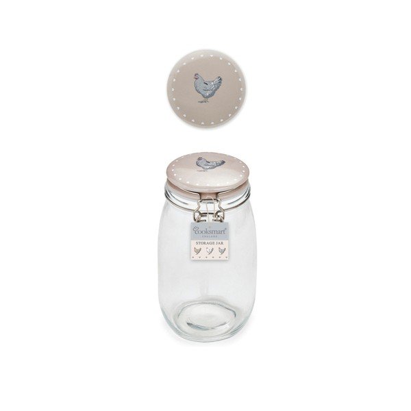 Vaso in vetro con coperchio in gres Farmers Kitchen, 1,5 l - Cooksmart ®-image-3