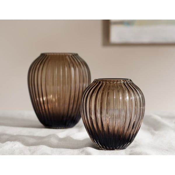 Vaso in vetro marrone fatto a mano Hammershøi - Kähler Design-image-2