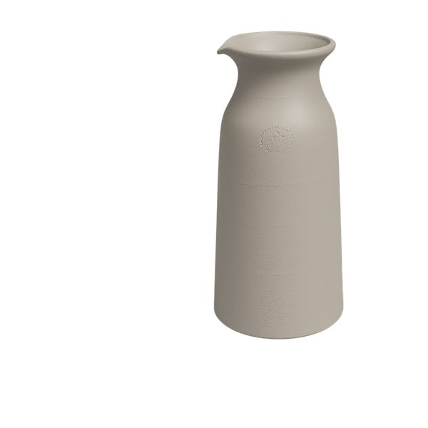 Vaso in ceramica beige fatto a mano (altezza 30 cm) Bia - Artevasi