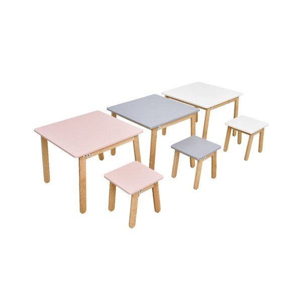 Sgabello bianco per bambini Woody - BELLAMY-image-2
