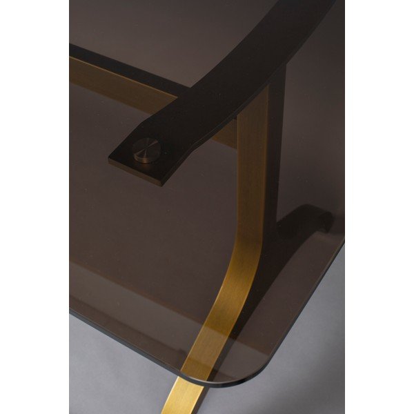 Tavolo da pranzo con piano in vetro , 180 x 90 cm Sansa - Dutchbone-image-1