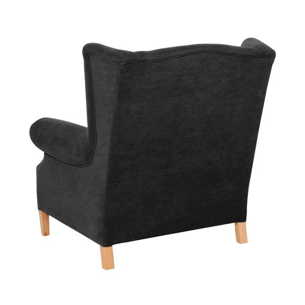 Poltrona nera Harvey Velor - Max Winzer-image-2