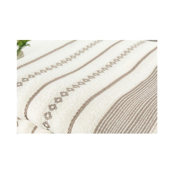 Set di 2 asciugamani crema Patricia , 50 x 90 cm Bombeli - Foutastic-image-1
