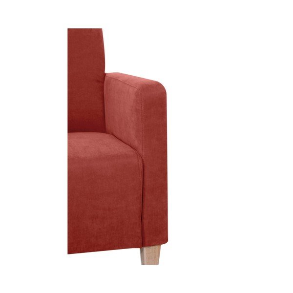 Poltrona rosso mattone Milla Velor - Max Winzer-image-3
