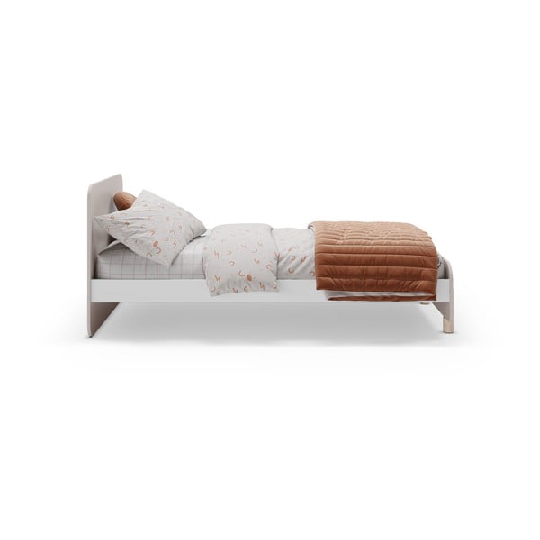 Letto per bambini in legno di pino crema 90x190 cm Nora - Marckeric-image-4