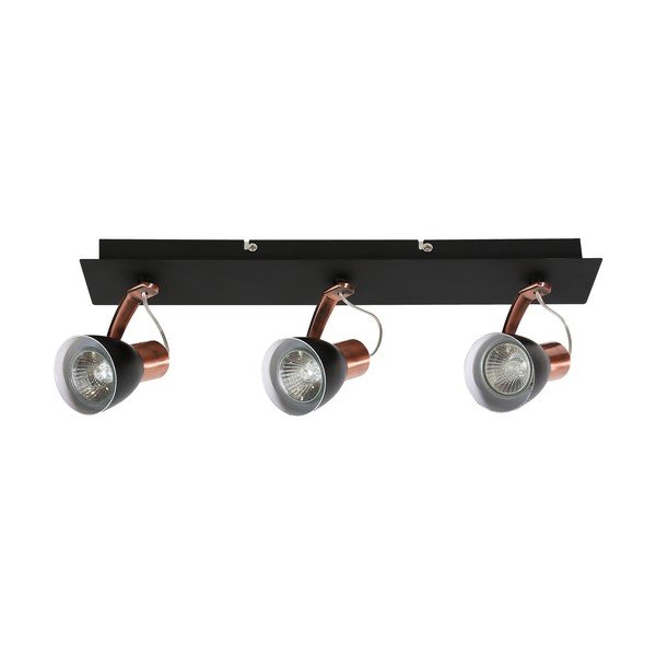 Lampada da soffitto con paralume in metallo di colore nero-rame 8x47 cm Markus - Candellux Lighting