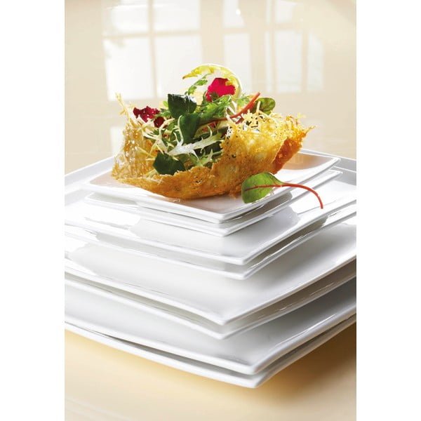 Piatto fondo in porcellana bianca East Meets West, 21,5 x 21,5 cm - Maxwell & Williams-image-4