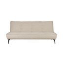 Divano beige allungabile con rivestimento in bouclé 184 cm Cielke – White Label