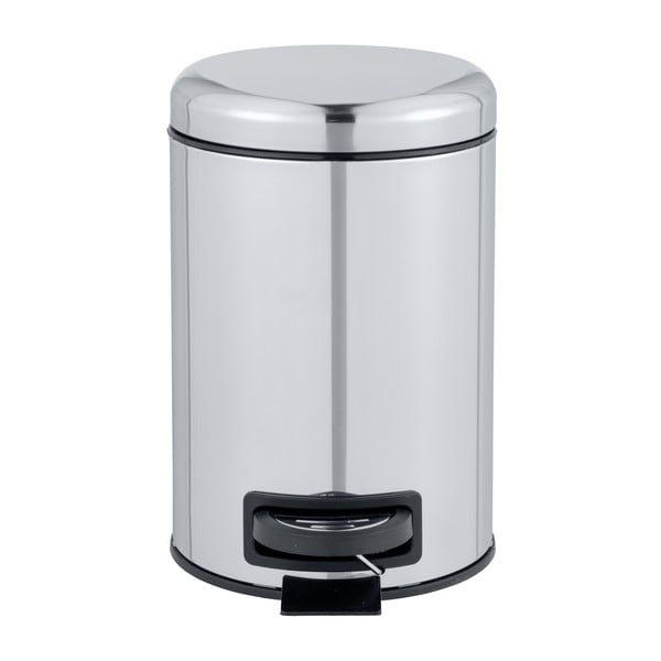 Cestino per pedali in argento lucido, 3 l Leman - Wenko-image-2