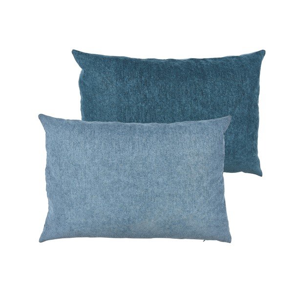 Cuscino blu ad alto contenuto di cotone Klara, 40 x 60 cm China - Södahl-image-2