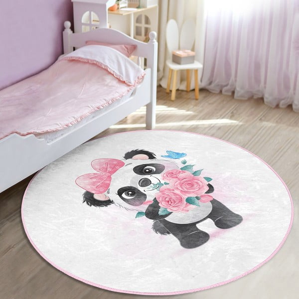 Tappeto bianco per bambini ø 100 cm Comfort - Mila Home-image-1