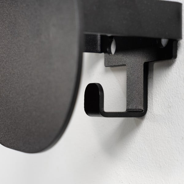 Attaccapanni da parete nero in metallo 15 cm Mani – Spinder Design-image-4