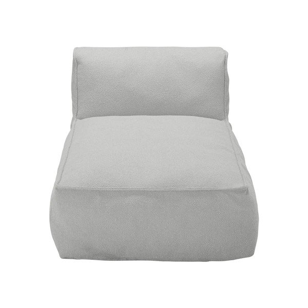 Modulo per divano da esterno grigio chiaro (con chaise lounge) con rivestimento in bouclé Grow – Blomus