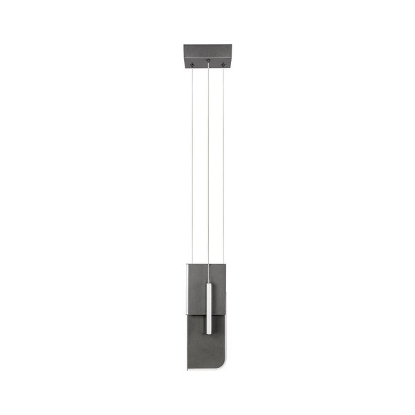 Lampadario LED grigio chiaro in metallo con intensità regolabile Totem – Nova Luce