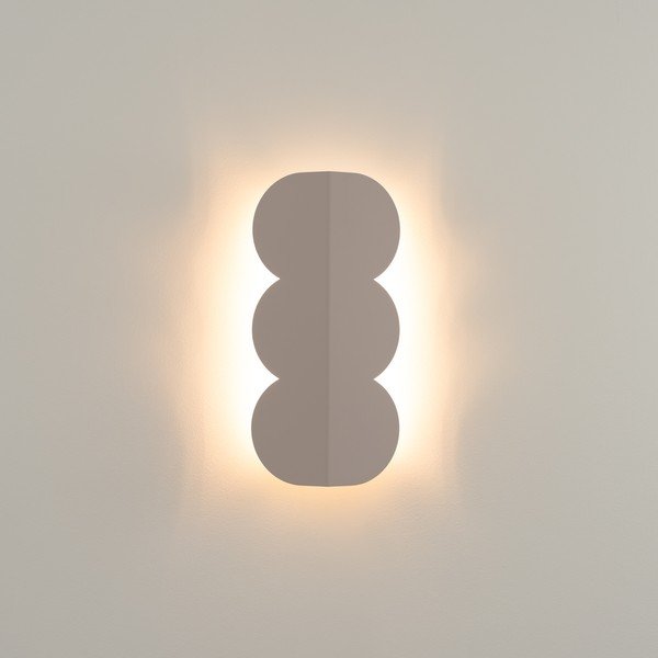 Lampada da parete grigio tortora in alluminio BISCUIT – Thoro-image-2