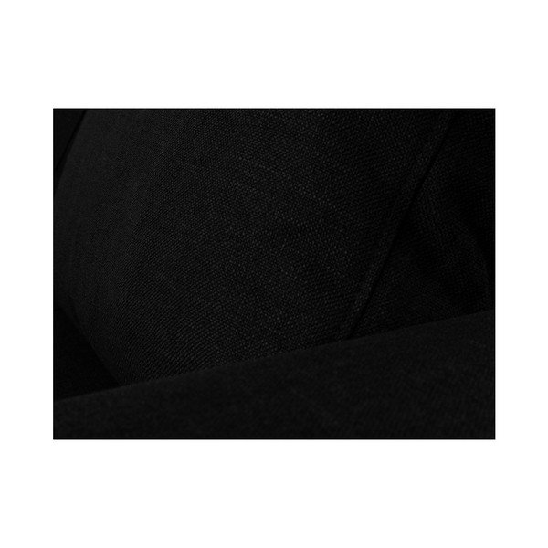 Divano letto angolare nero con lettino sul lato destro Iris - Mazzini Sofas-image-4