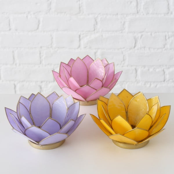 Candelieri in set di 3 Flower - Boltze